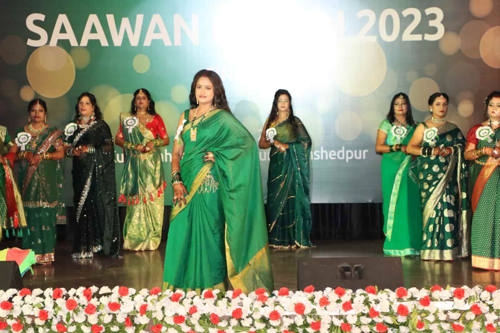 Tata Steel Foundation's Saawan Queen 2023 celebrates women; winners honored in singing, dancing, and performing arts.