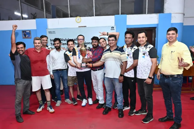 Tata Steel organizes successful interdivision table tennis tournament